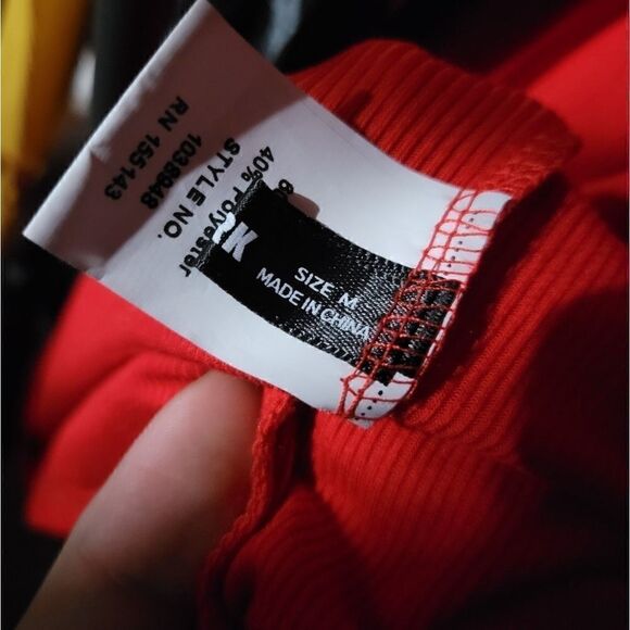 Red Ribbed Summer Dress - Picture 4 of 4